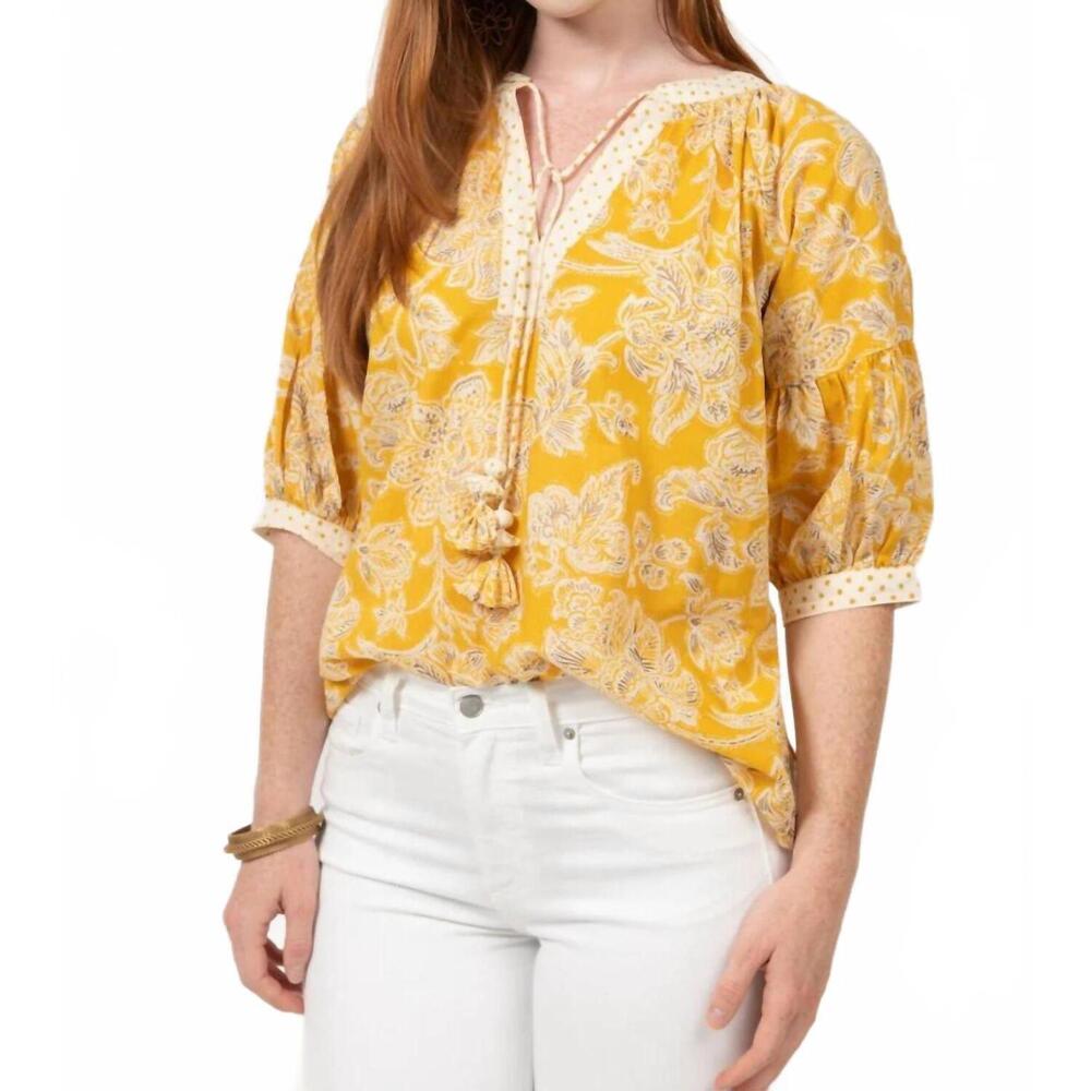 NEW IVY JANE ray of sunshine top in gold